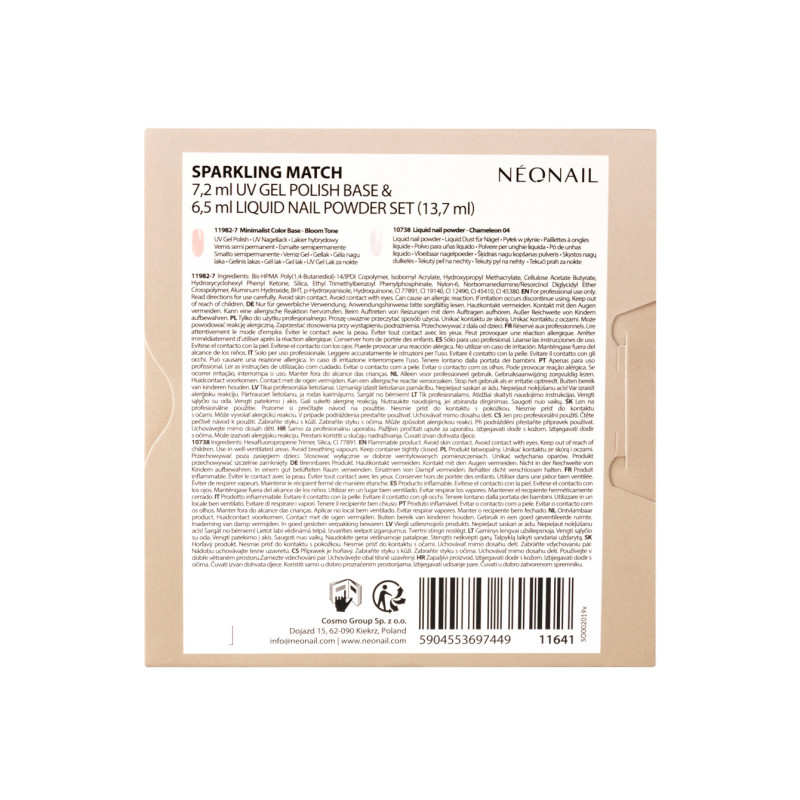 Sparkling Match – Set Base 7,2 ml & Polvere Unghie Liquida 6,5 ml Sparkling Match – Set Base 7,2 ml & Polvere Unghie Liquida 6,5 ml